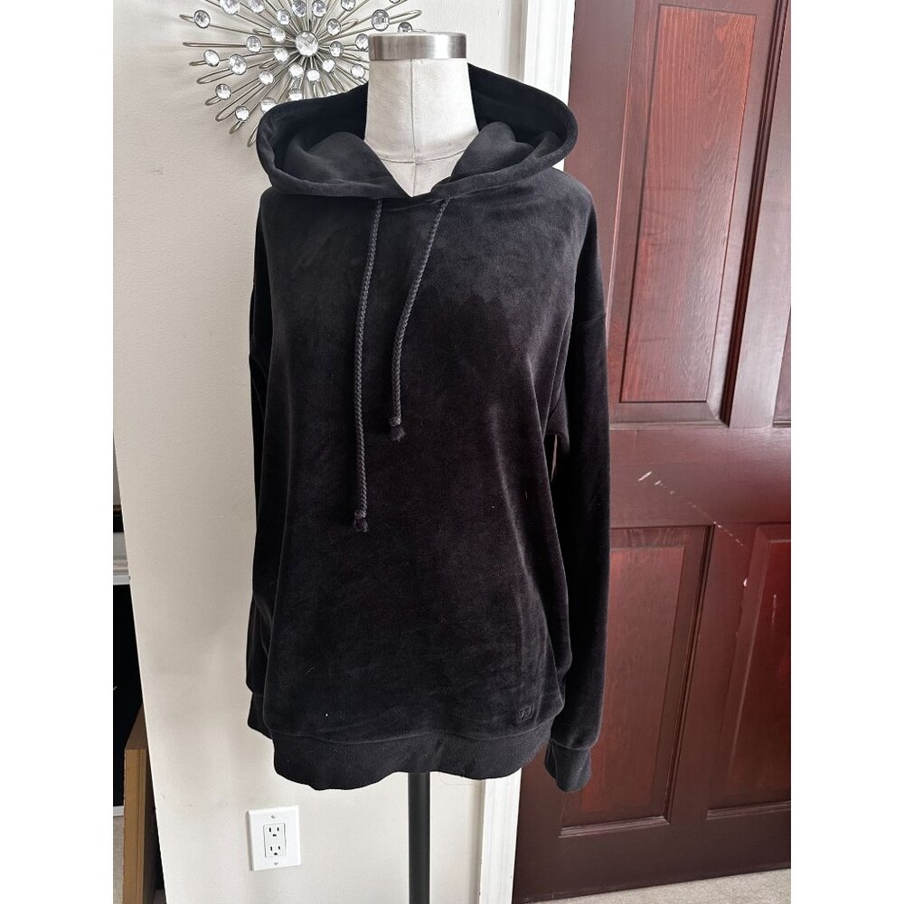 Women’s JOE’S Jeans Black Velour Pullover Hoodie Small